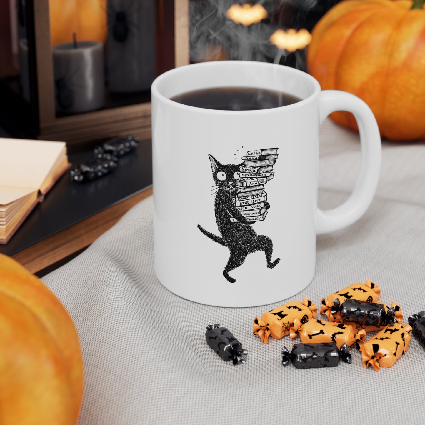 Overbooked Cat Mug