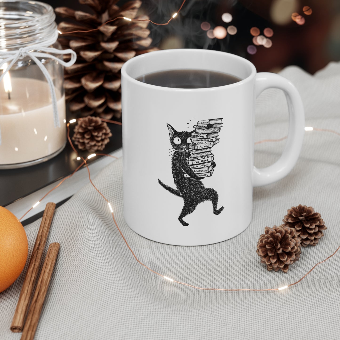 Overbooked Cat Mug