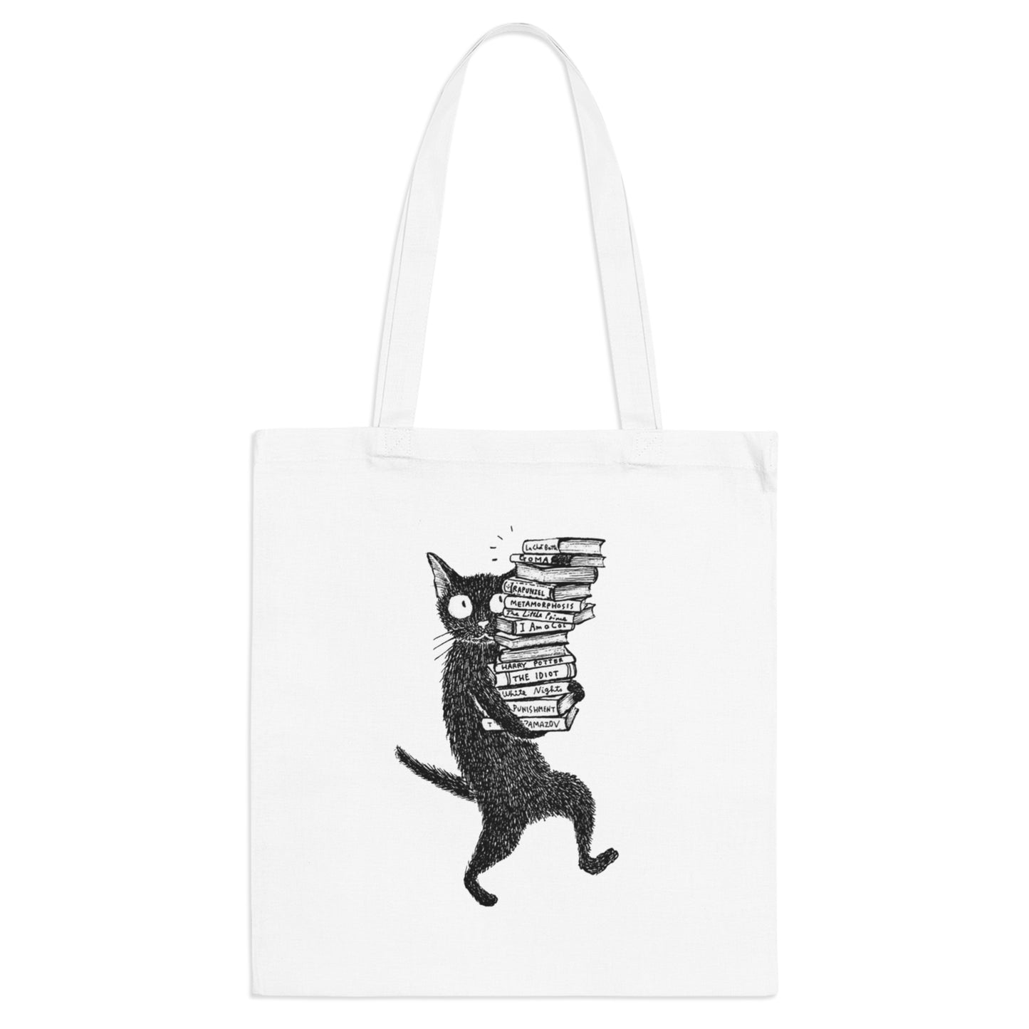 Overbooked Cat Tote Bag